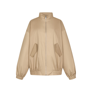 「梁天一梦」sennos zhou廓形格纹里西装夹克落肩翻领工装外套秋