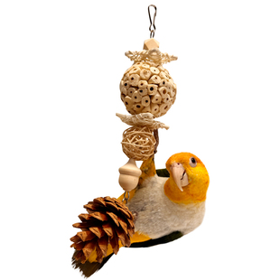 鹦鹉通草球啃咬玩具鸟用品娱乐解压解闷开发智力鸟磨嘴磨牙防咬毛