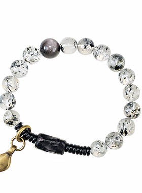 小众设计天然水晶云母手串手饰