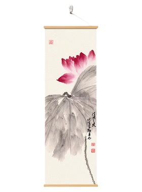 新中式葫芦福禄装饰画茶室卷轴画