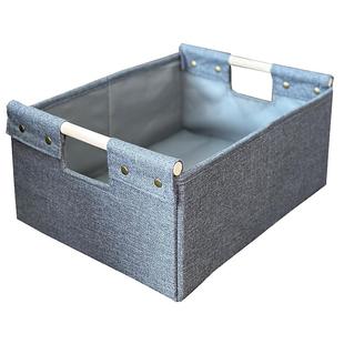 日式折叠PP材质无味水洗桌面收纳盒宝宝衣物收纳筐车载零食收纳箱