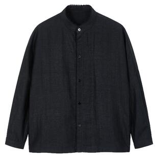 布小匠原创设计桑蚕丝龟纹香云纱花边领上衣女新中式国风高级衬衫