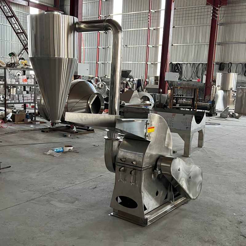 定制不锈钢海盐锤片式粉碎机 中药材磨粉机 多功能大米糯米打粉机