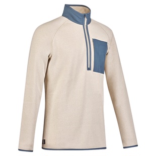 迪卡侬户外抓绒衣男款冲锋衣内胆登山轻薄保暖摇粒绒外套衣ODF