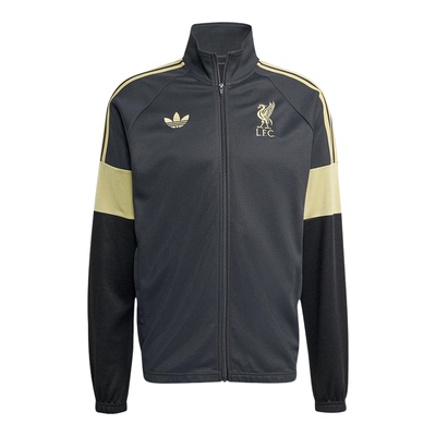 Adidas/阿迪达斯正品三叶草男士休闲立领拼接刺绣足球外套KC7802