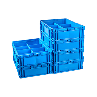 塑料周转箱分格式螺丝零件收纳盒加厚五金工具分格箱长方形塑料盒