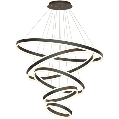 别墅复式楼中空大吊灯轻奢简约