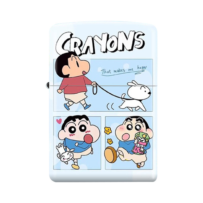 ZIPPO蜡笔小新与小白钢琴烤漆
