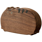 可爱猫咪首饰盒木质便携小型耳钉戒指项链新婚生日礼物饰品收纳盒