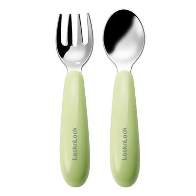 乐扣乐扣儿童叉勺外出便携不锈钢