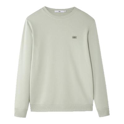 海澜之家圆领提花休闲长袖T恤