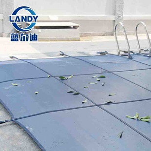 泳池安全盖防止掉落 采用高强度 无腐蚀性 不锈钢弹簧 保温盖