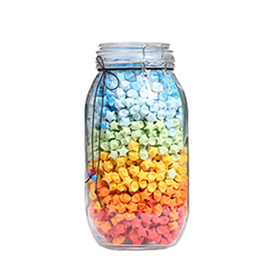 创意幸运星纸鹤diy玻璃瓶透明许愿瓶罐成品星星生日新年礼物520大