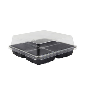 大号四格泡芙雪媚娘肉松小贝蛋黄酥烘焙包装盒4粒装冰皮月饼盒子