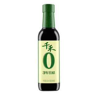 千禾3年零添加窖醋500ml酿造陈醋食醋家用食用凉拌醋饺子醋调味料