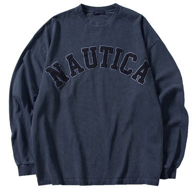 nauticawhitesail日系长袖T恤
