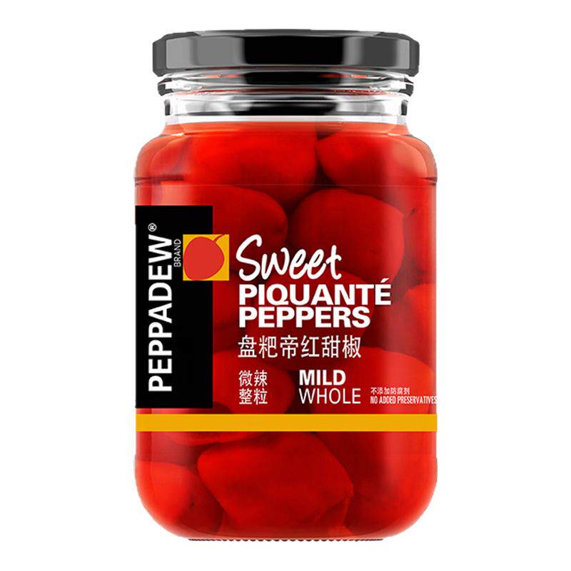 南非进口盘粑帝红甜椒罐头400g
