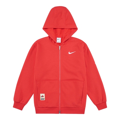NIKE耐克男女童卫衣马年限定新年款大童红色连帽套头衫IV4751-657