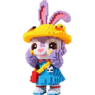 儿童生日礼物拼装玩具益智积木小颗粒男女孩子星黛露3D立体拼图