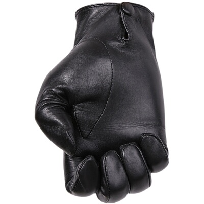 袋鼠男士真皮单层触屏秋冬季手套