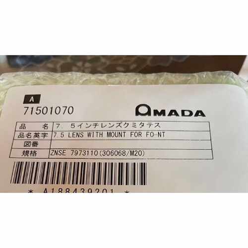 AMADA715010707.5英寸镜头带底座适用于F0NT工厂存储未使用的物品