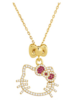 茉奢KT猫吊坠可爱气质高级感轻奢寓意小众设计送女友礼物新款礼盒