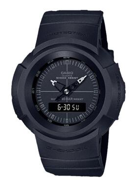 韩国直邮G-SHOCK 卡西欧复古运动小方块表AW-500BB-1EDR-BLACK