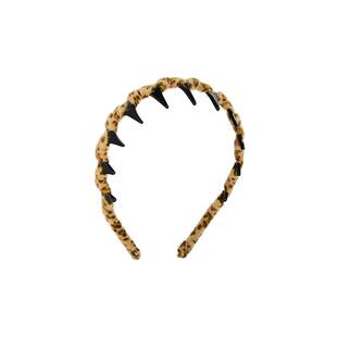 DODOGOGO带齿波浪发箍洗脸防滑豹纹发卡高颅顶头箍2026新款头饰