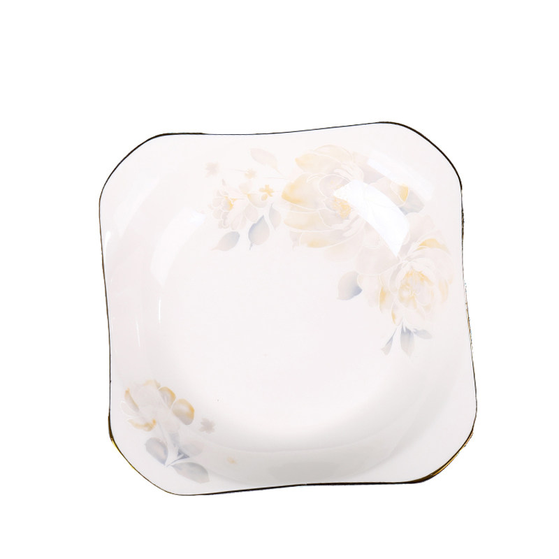 陶瓷盘子菜盘家用方盘碟子餐具