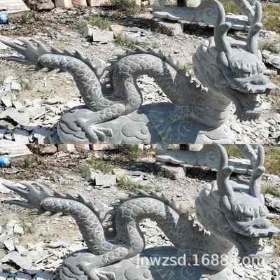 曲阳石雕金龙 汉白玉石龙雕像图片 石料雕刻龙形雕塑造价