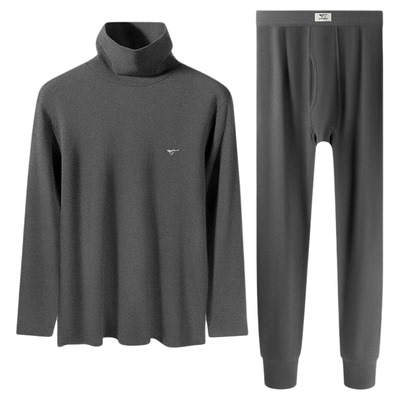 七匹狼纯棉高领秋衣男士保暖内衣