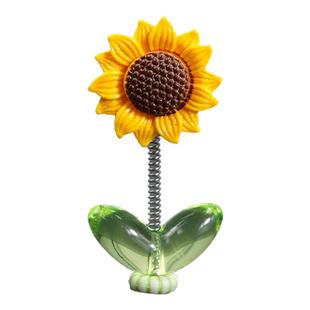 可爱摇头向日葵汽车摆件治愈清新花朵车载中控台后视镜装饰品摇摆