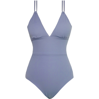 visualmood复古遮肚显瘦连体泳衣