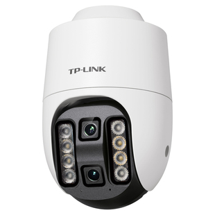 TP-LINK 全彩双光超清wifi监控摄像头 高清室外球机 高清家用远程AI人形摄像机app双向语音声光报警 跟踪变焦