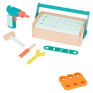B.toys工具箱玩具电动钻木制积木stem美国target儿童过家家btoys