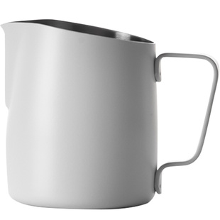 WPM惠家咖啡拉花缸杯304不锈钢打奶泡杯斜口尖嘴圆嘴压纹拉花缸#6