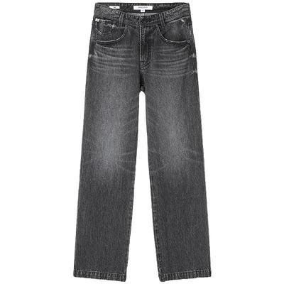 MissSixty复古黑灰直筒牛仔裤