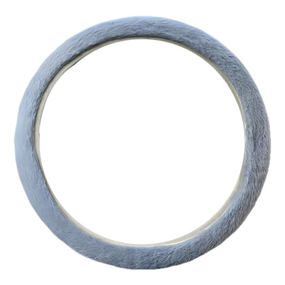 冬季仿雪貂绒保暖防滑方向盘套