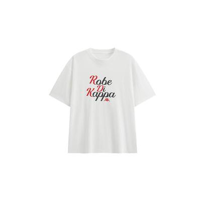 Kappa卡帕背靠背运动t恤男士新款休闲字母印花短袖凉感抗菌上衣女