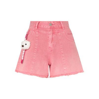 时尚潮流渐变色女士休闲牛仔短裤