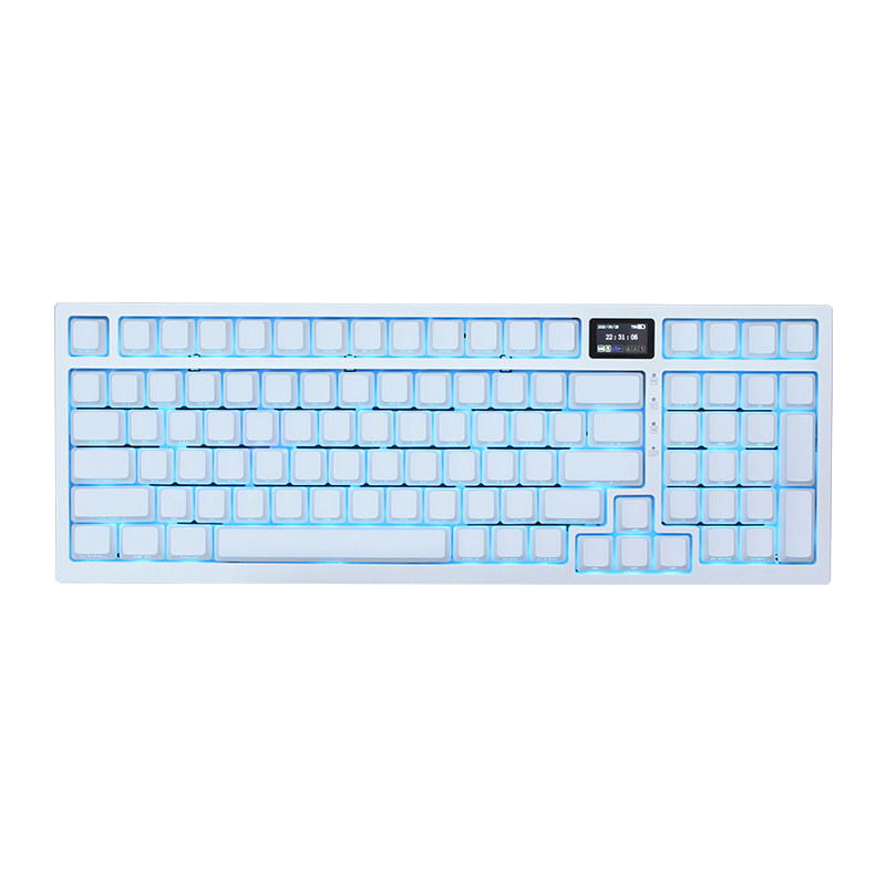 磁动力FK980pro纯白侧刻机械键盘
