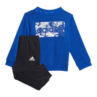 Adidas阿迪达斯春秋儿童休闲运动卫衣卫裤套装HM6602