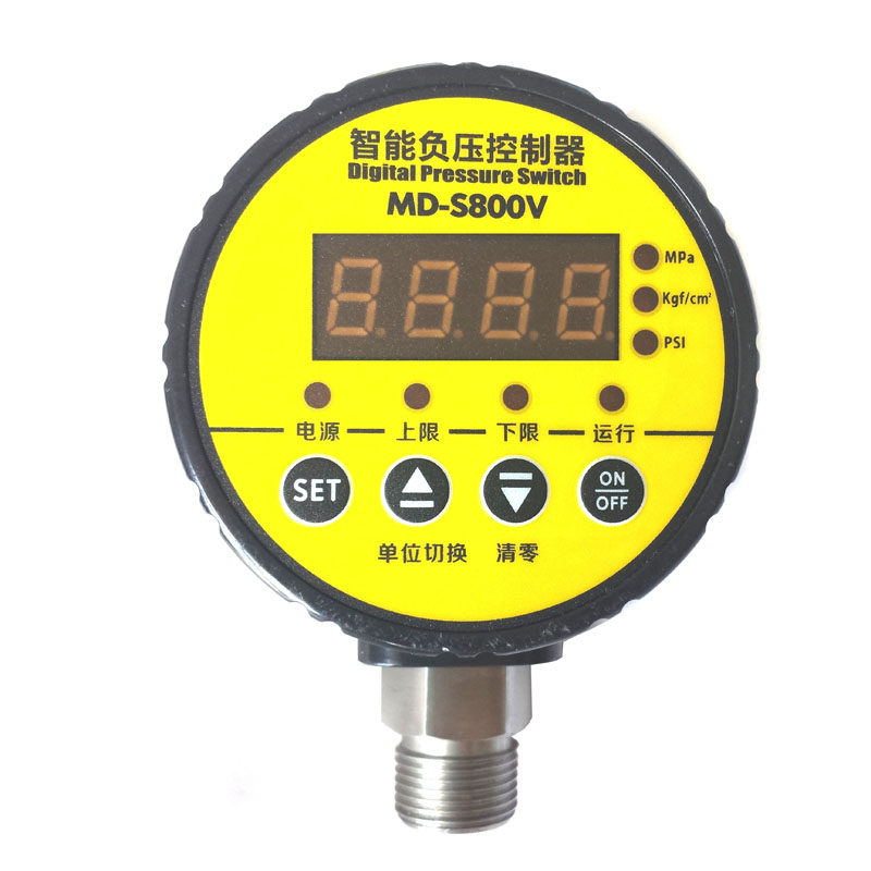 智能压力控制器数显压力开关电子负水气压力表泵上海铭控MD-S910