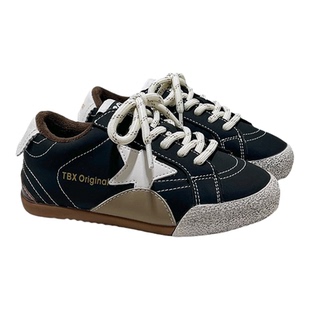 儿童板鞋2025秋冬新款女童德训鞋加绒宝宝鞋星星脏脏鞋男童休闲鞋