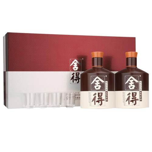 【官方正品】舍得酒品味舍得礼盒装52度600ml*2瓶浓香型白酒送礼
