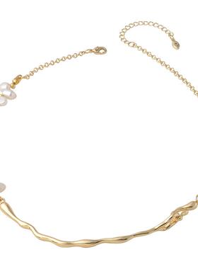 轻奢欧美范～不规则形珍珠项链