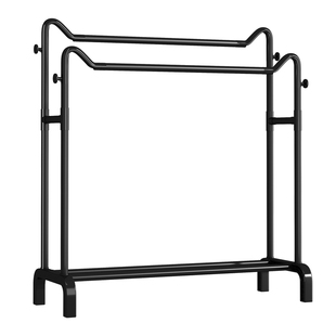 晾衣架落地室内家用阳台晾衣杆架出租屋简易衣帽架卧室挂衣服架子