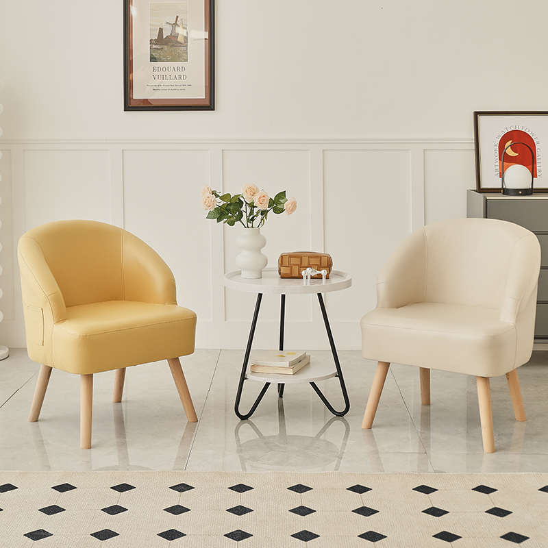 单人沙发椅子卧室小户型懒人沙发现代简约阅读椅客厅阳台布艺沙发