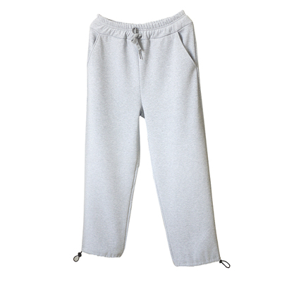 加绒加厚敞口男女情侣款阔腿裤