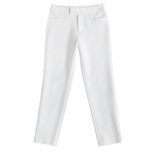 飒爽干练 基础好穿黑白色 百搭休闲舒适弹性小脚裤通勤九分裤女